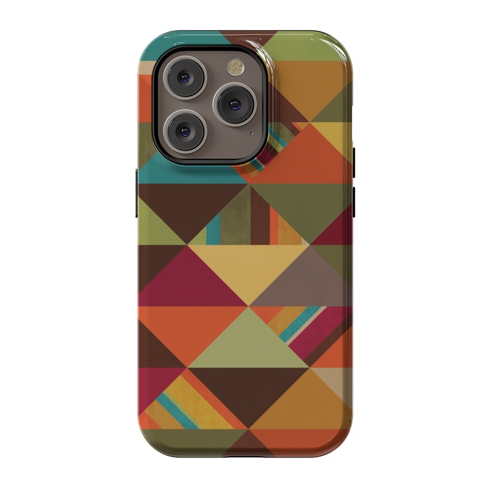iPhone 14 Pro StrongFit Autumn Triangles by Noonday Design