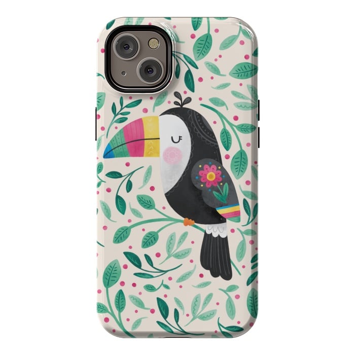 iPhone 14 Plus StrongFit Cheeky Toucan by Noonday Design