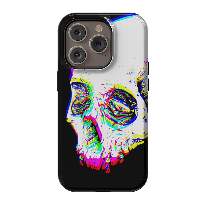 iPhone 14 Pro StrongFit Skull Glitch by Afif Quilimo
