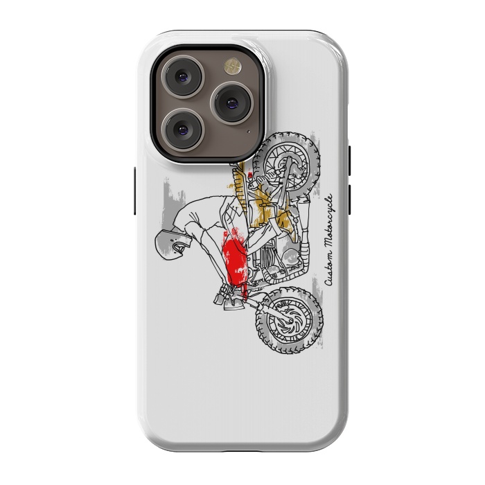 iPhone 14 Pro StrongFit Custom Motorcycle by Afif Quilimo