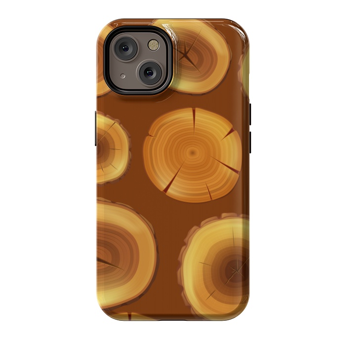 iPhone 14 StrongFit wooden trunk pattern by MALLIKA