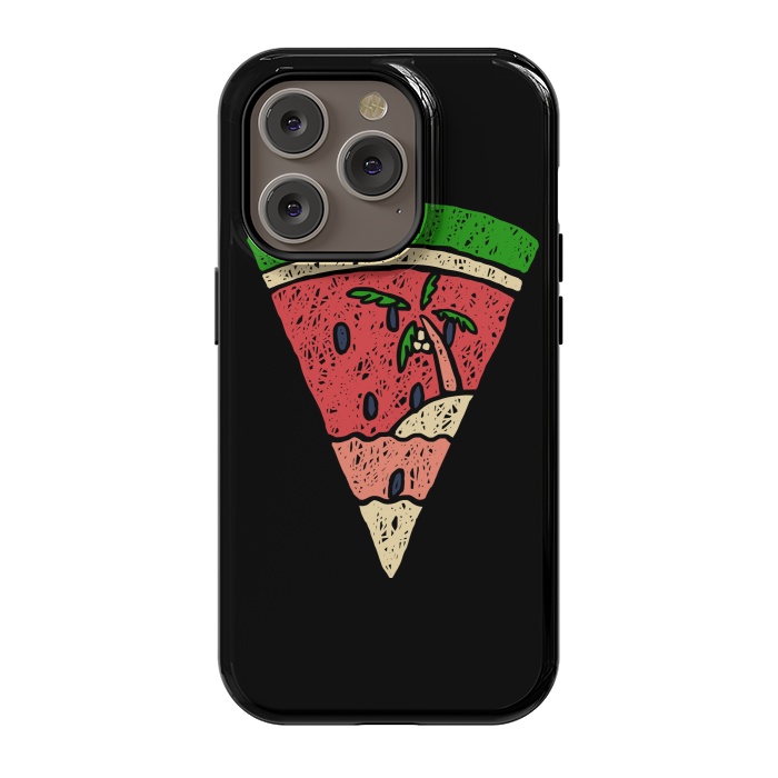 iPhone 14 Pro StrongFit Watermelon and Beach by Afif Quilimo