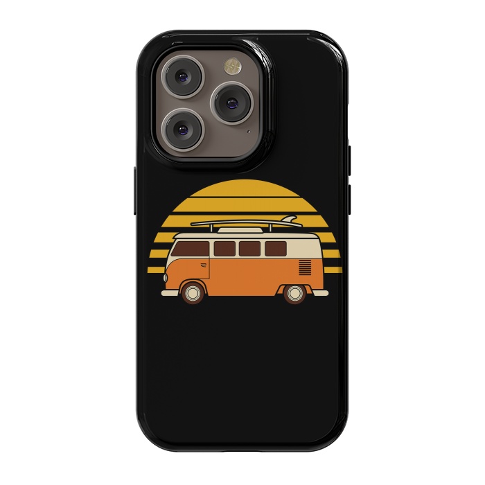 iPhone 14 Pro StrongFit Sunset Van by Afif Quilimo