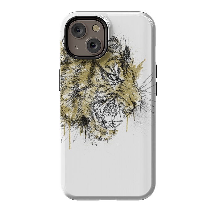 iPhone 14 StrongFit Tiger Roar Scratch by Afif Quilimo