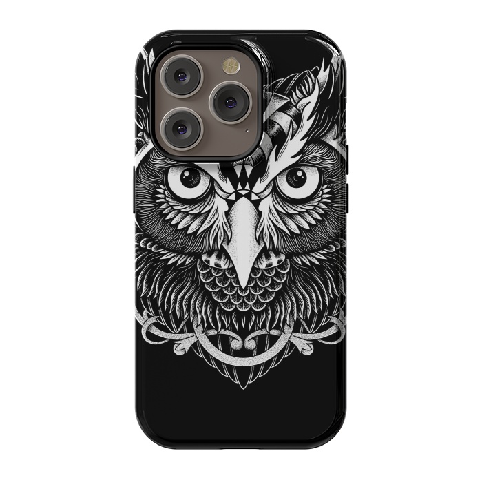 iPhone 14 Pro StrongFit Owl ornate by Afif Quilimo