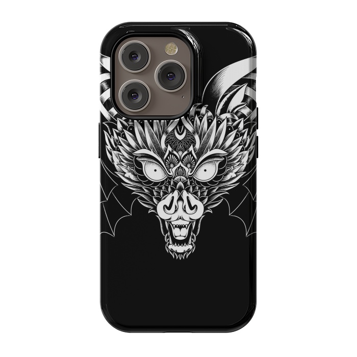 iPhone 14 Pro StrongFit Bat Ornate by Afif Quilimo