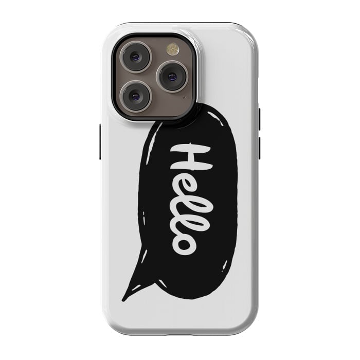 iPhone 14 Pro StrongFit Hello by Laura Nagel