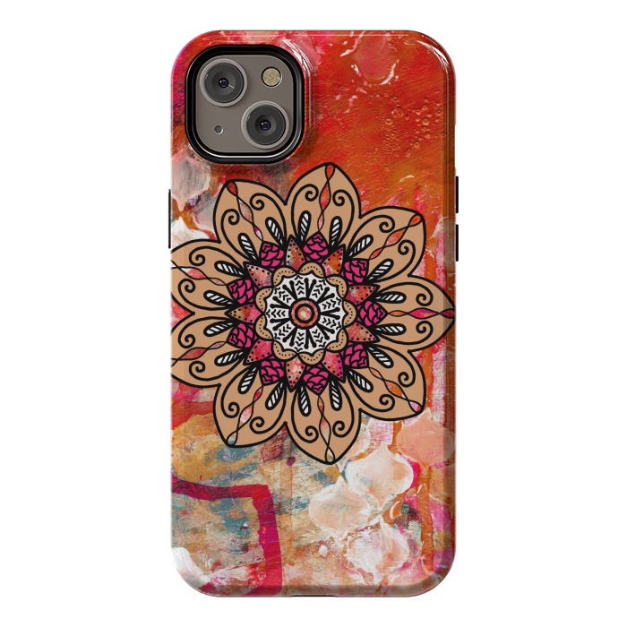 iPhone 14 Plus StrongFit Red mandala  by Winston