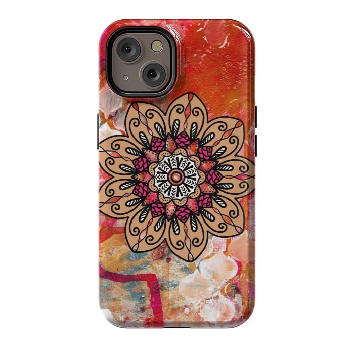 iPhone 14 StrongFit Red mandala  by Winston