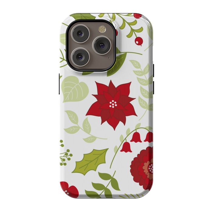 iPhone 14 Pro StrongFit Christmas and New Year forest by ArtsCase