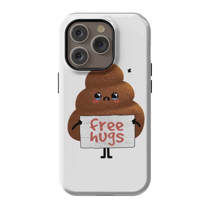 iPhone 14 Pro StrongFit Free Hugs Poop by Afif Quilimo