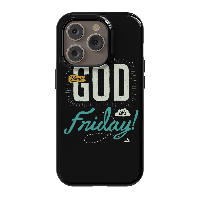 iPhone 14 Pro StrongFit Thank GOD it's Friday by Afif Quilimo