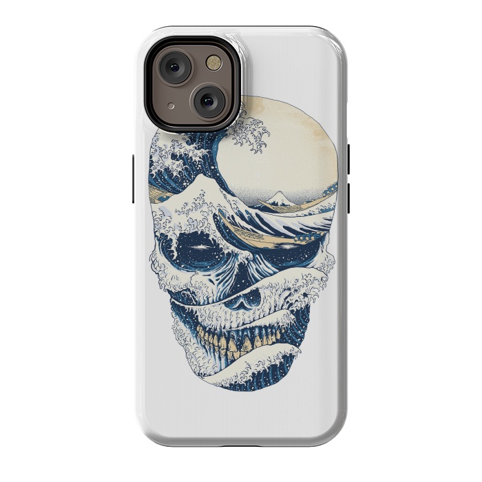 iPhone 14 StrongFit The Great Wave off Skull by Afif Quilimo