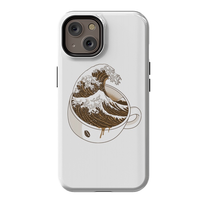 iPhone 14 StrongFit The Great Wave off Coffee by Afif Quilimo