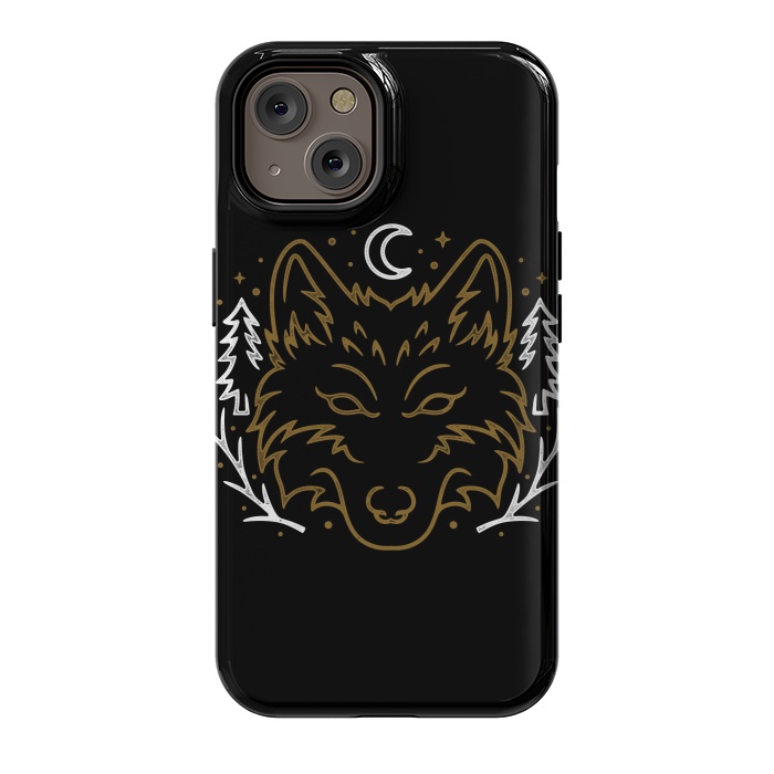 iPhone 14 StrongFit Wolf Bench by Afif Quilimo