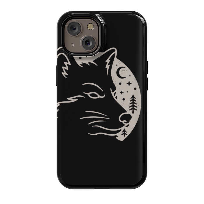 iPhone 14 StrongFit Wolf Moon by Afif Quilimo