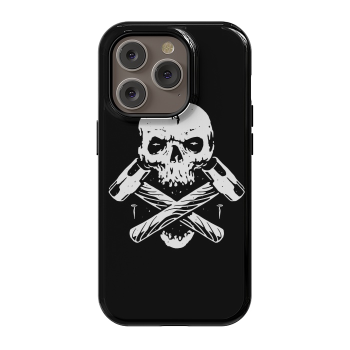 iPhone 14 Pro StrongFit Skull Hammer by Afif Quilimo