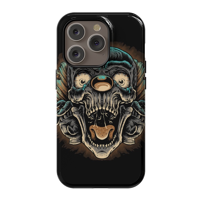 iPhone 14 Pro StrongFit Scary Clown by Afif Quilimo