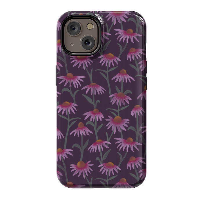 iPhone 14 StrongFit Echinacea Flowers by Tishya Oedit