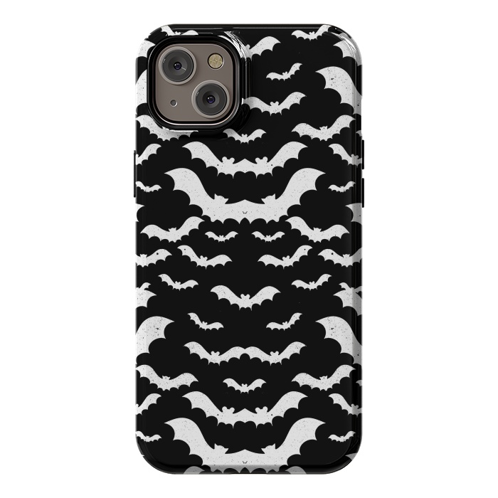 iPhone 14 Plus StrongFit Spooky bats Halloween pattern by Oana 