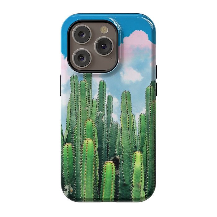 iPhone 14 Pro StrongFit Cactus Summer by Uma Prabhakar Gokhale