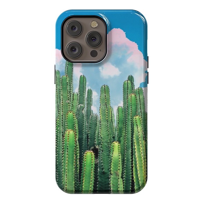 iPhone 14 Pro max StrongFit Cactus Summer by Uma Prabhakar Gokhale