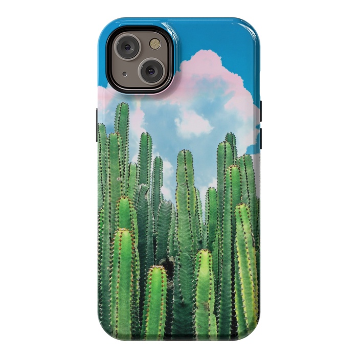 iPhone 14 Plus StrongFit Cactus Summer by Uma Prabhakar Gokhale