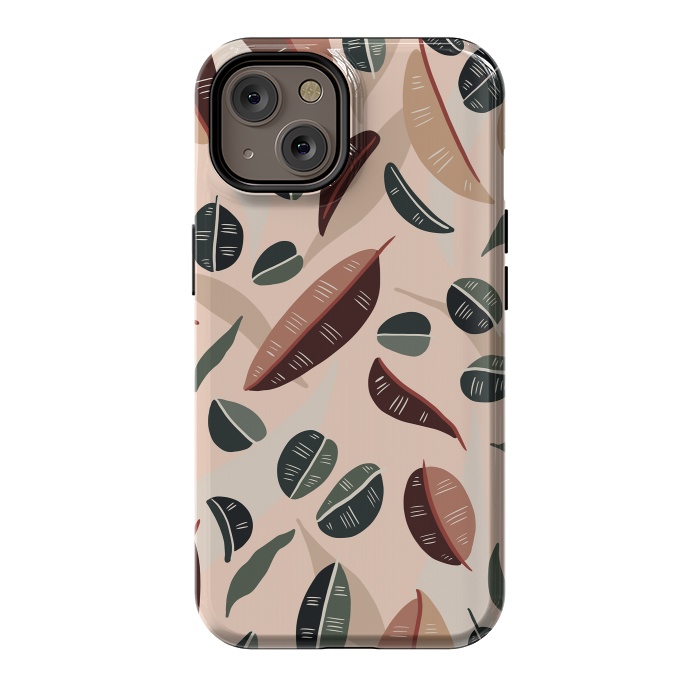 iPhone 14 StrongFit Botanical leaves fall by Mmartabc