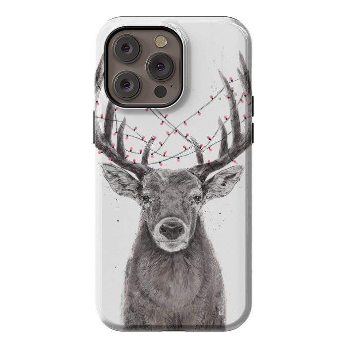 iPhone 14 Pro max StrongFit Xmas deer II by Balazs Solti