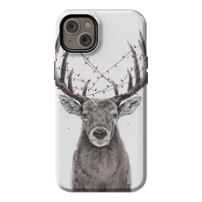 iPhone 14 Plus StrongFit Xmas deer II by Balazs Solti