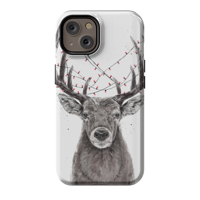 iPhone 14 StrongFit Xmas deer II by Balazs Solti