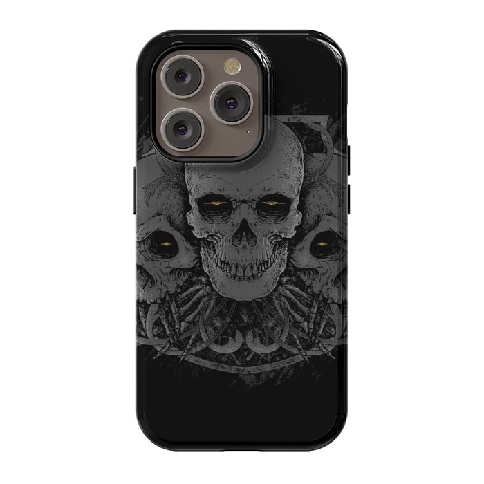 iPhone 14 Pro StrongFit 3 Skull by Afif Quilimo