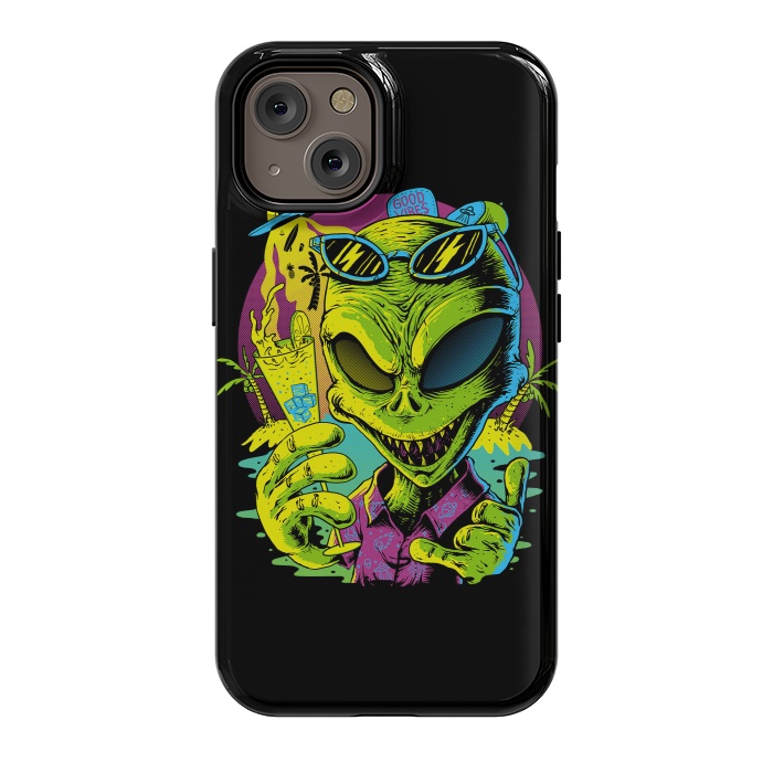 iPhone 14 StrongFit Alien Summer Vibes (Dark) by Afif Quilimo