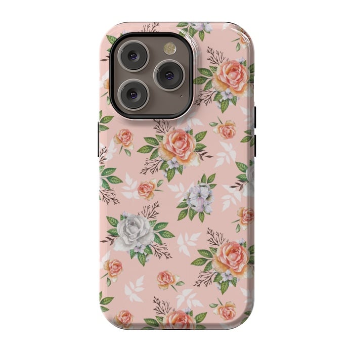 iPhone 14 Pro StrongFit Vintage roses by Julia Badeeva
