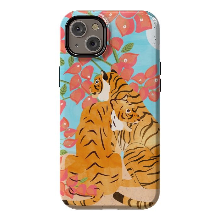 iPhone 14 Plus StrongFit Tiger Honeymoon by Uma Prabhakar Gokhale