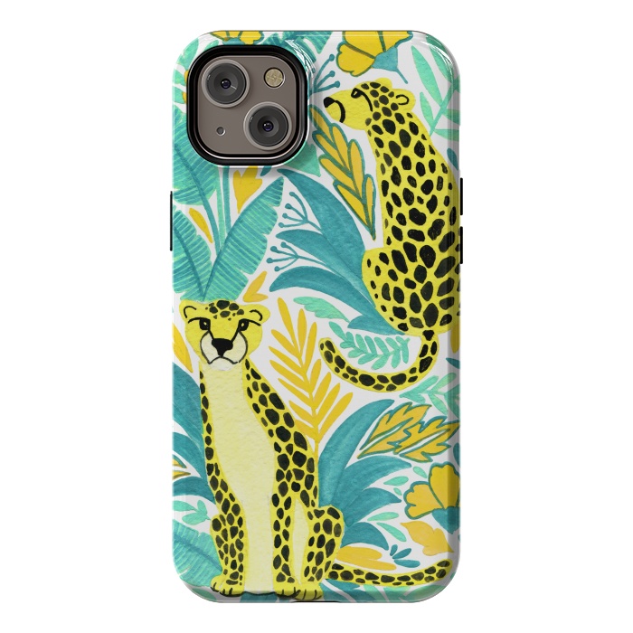 iPhone 14 Plus StrongFit Leopards. Gouache by Julia Badeeva