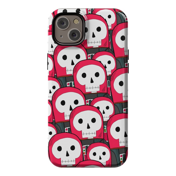 iPhone 14 Plus StrongFit The skeleton astronauts by Steve Wade (Swade)