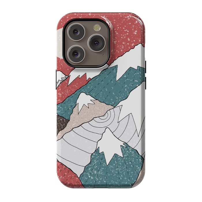iPhone 14 Pro StrongFit The winter snow peaks by Steve Wade (Swade)