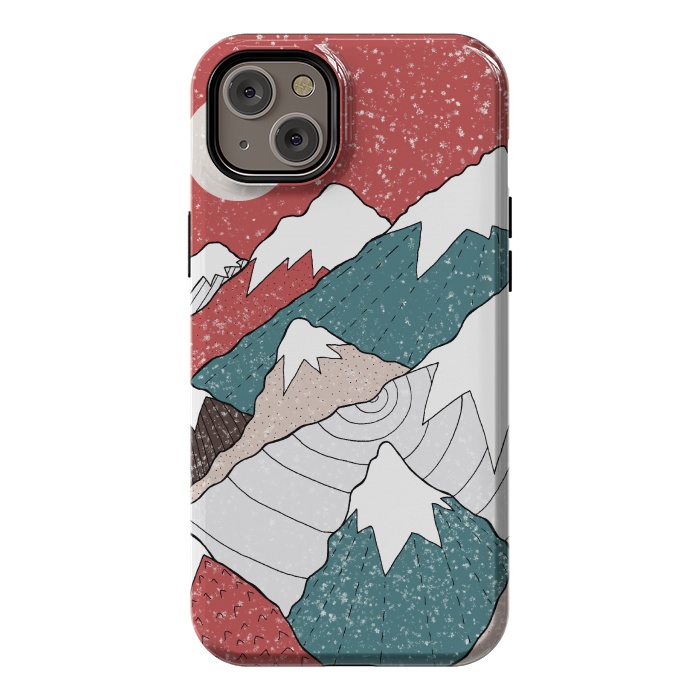 iPhone 14 Plus StrongFit The winter snow peaks by Steve Wade (Swade)