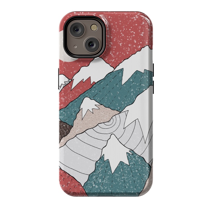 iPhone 14 StrongFit The winter snow peaks by Steve Wade (Swade)