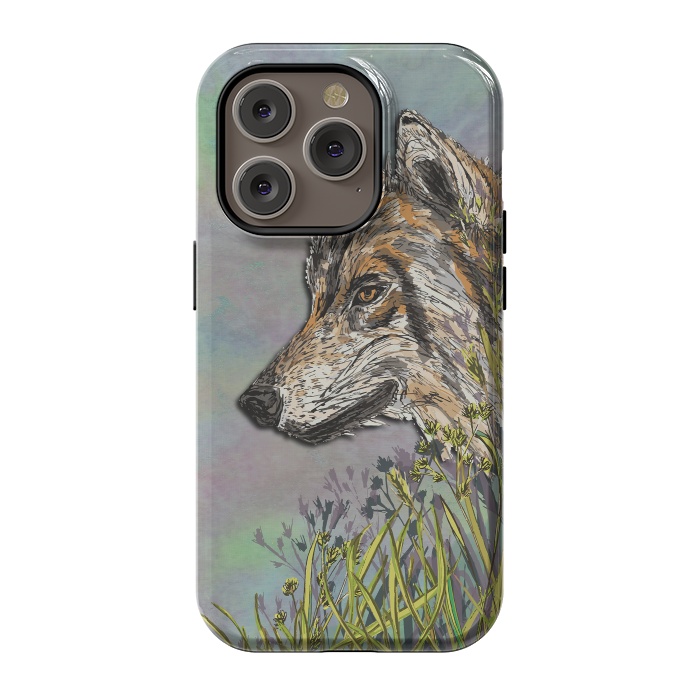 iPhone 14 Pro StrongFit Wolf II by Lotti Brown