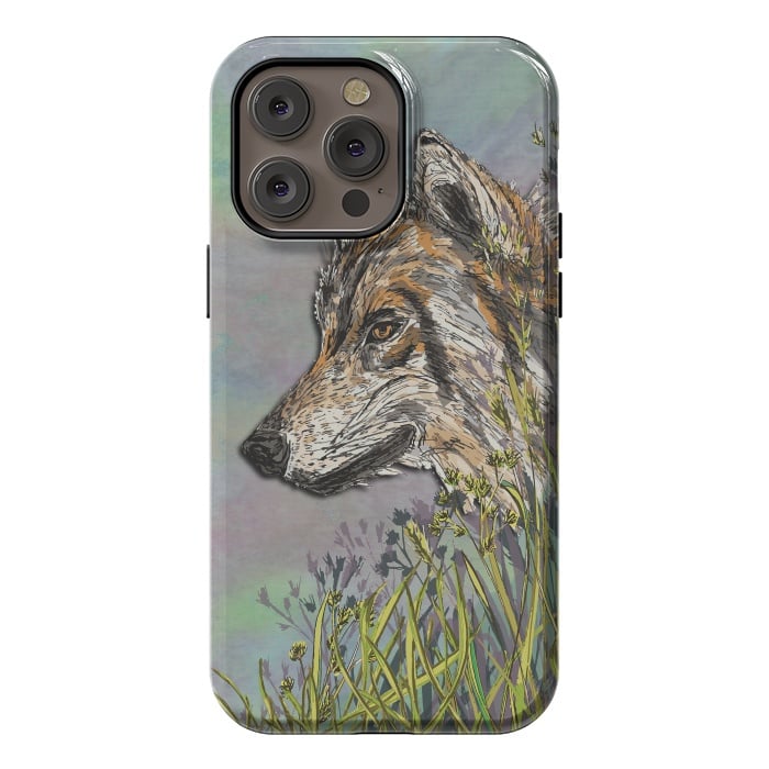 iPhone 14 Pro max StrongFit Wolf II by Lotti Brown