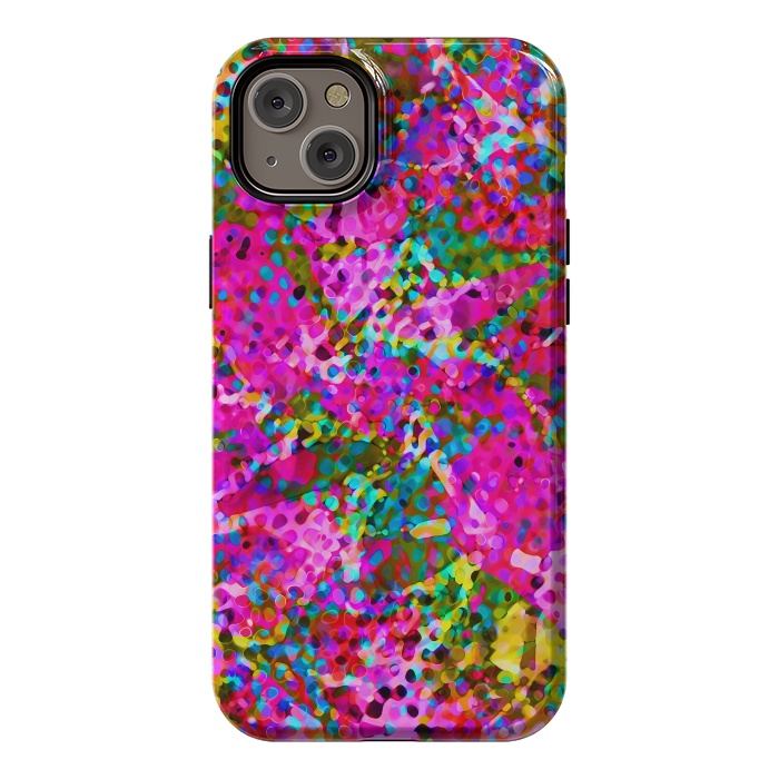 iPhone 14 Plus StrongFit Floral Abstract Stained Glass G548 by Medusa GraphicArt