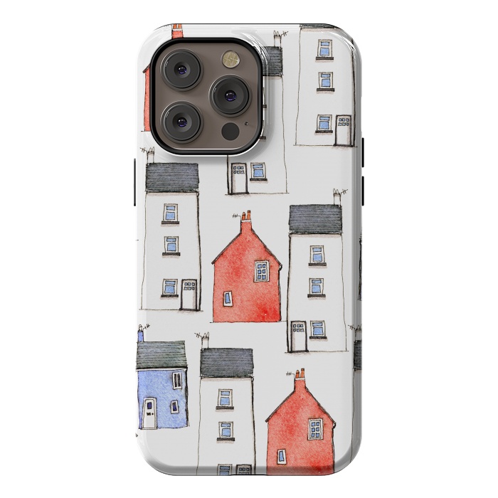 iPhone 14 Pro max StrongFit Devon Houses by Nic Squirrell