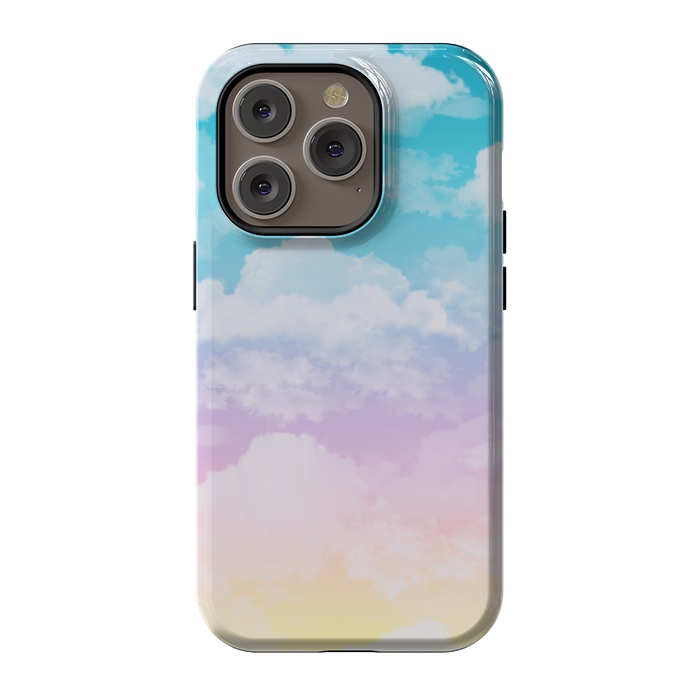 iPhone 14 Pro StrongFit Pastel Clouds by Julie Erin Designs
