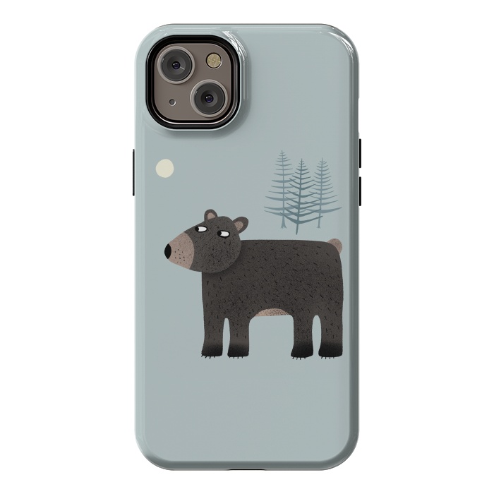 iPhone 14 Plus StrongFit The Bear, the Trees and the Moon by Nic Squirrell