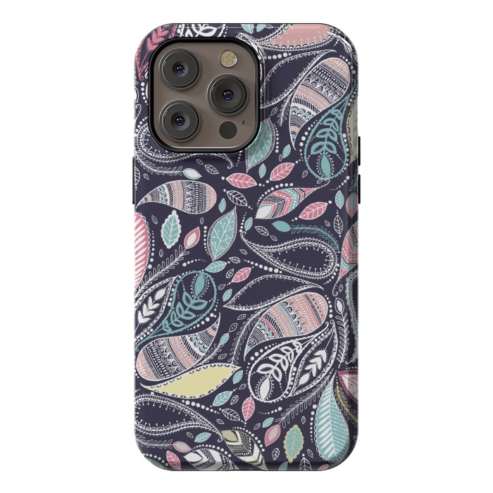 iPhone 14 Pro max StrongFit Paisley Princess by Rose Halsey