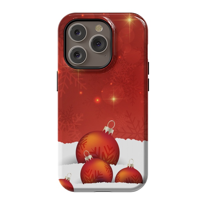 iPhone 14 Pro StrongFit Red Christmas by Texnotropio