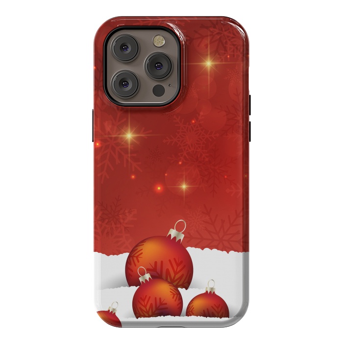 iPhone 14 Pro max StrongFit Red Christmas by Texnotropio