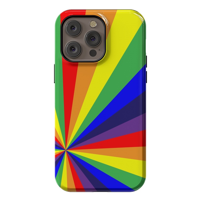 iPhone 14 Pro max StrongFit rainbow rays by MALLIKA